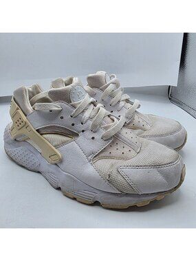 Nike Air Huarache Run GS Kids Size 7 White Pure Platinum Sneakers Casual Shoes